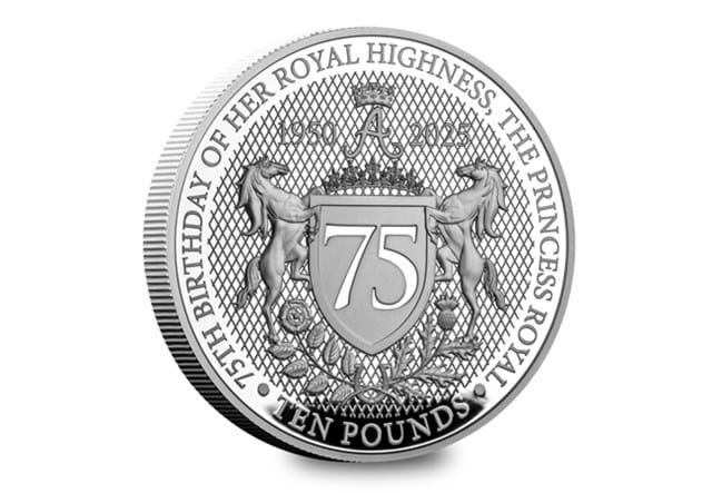 Princess Anne 75Th Silver 5Oz Rev
