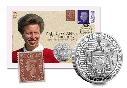 Princess Anne 75Th Birthday £5 Range 9