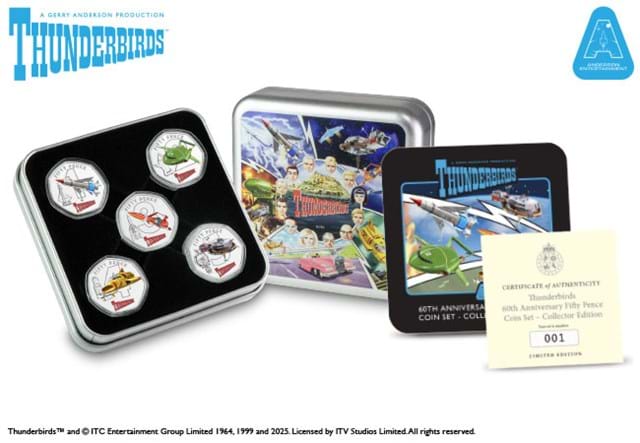2025 Thunderbirds 50P BU Colour Tin Set Product Images 1