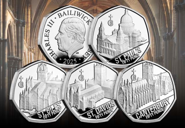 Cathedrals Silver 50P Set Lifestyle 02