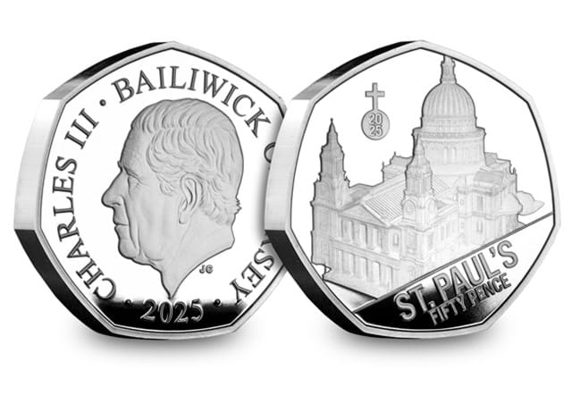 Cathedrals Silver 5Oz 50P Obv Rev