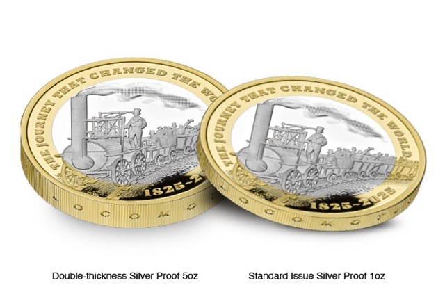 2025 UK 200 Years Of The Modern Railway Silver Piedfort Coin £2 Product Images 13