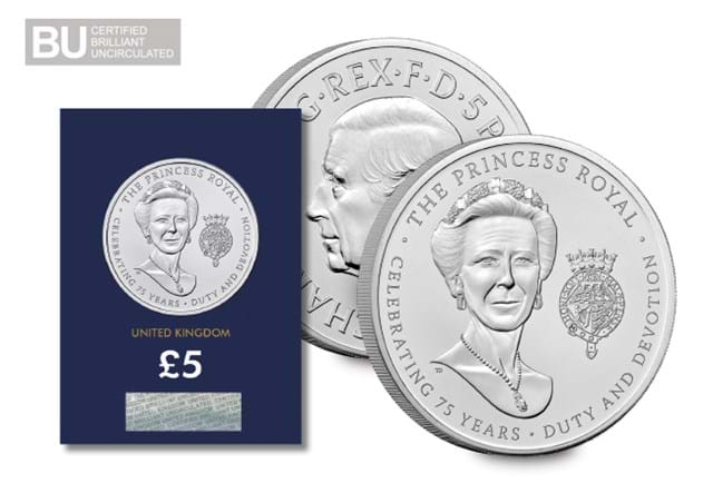 2025 UK 75Th Birthday Of Princess Anne £5 Change Checker Digital Assets (DY) 2