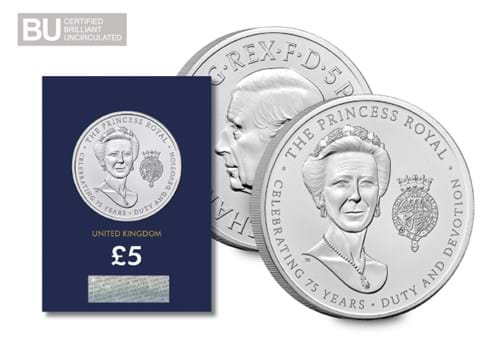 2025 UK 75Th Birthday Of Princess Anne £5 Change Checker Digital Assets (DY) 2