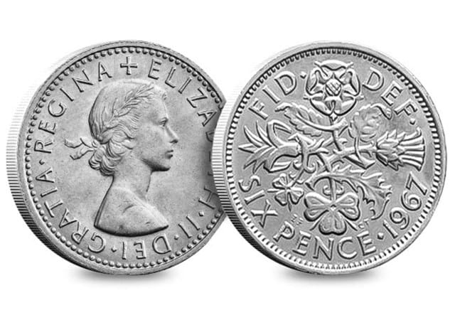 OBV REV 1967 Sixpence