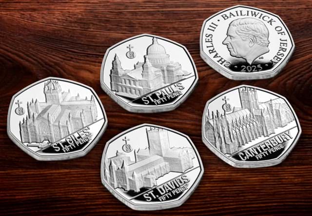 Cathedrals Silver 50P Set Lifestyle 08