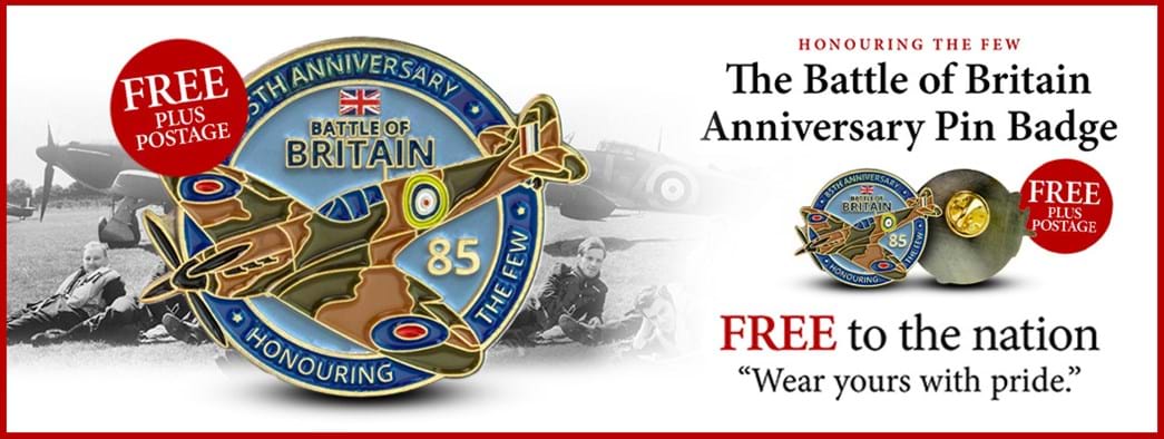 Battle of Britain 85th Anniversary Pin Bagde