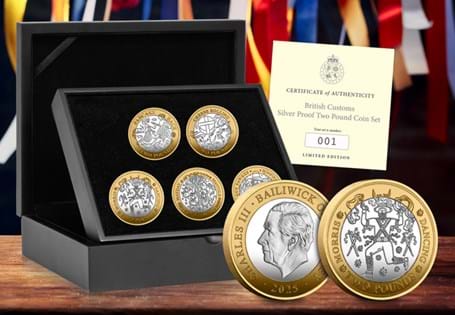 This five-coin collection celebrates some of Britain’s most eccentric traditions. Each struck in gleaming Sterling Silver, enhanced with selective 24-carat gold, and finished Proof standard.