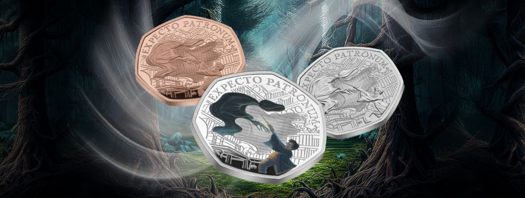 The UK 2025 Harry Potter Patronus 50p Range