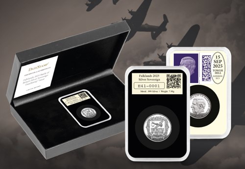 Battle Of Britain Silver Datestamp Sovereign Email And Product Image (DY) 1