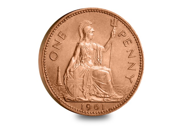 UK 1961 One Penny Rev