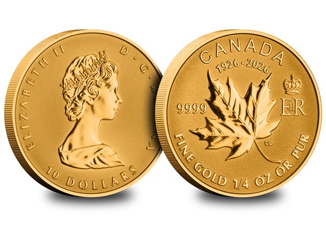 2026 Maple Leaf Fractional Quart Obv Rev