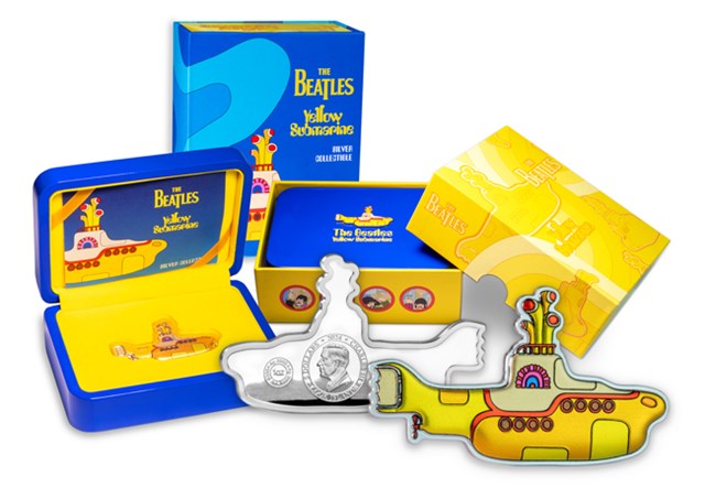 2024 Beatles Yellow Submarine Silver 1Oz Whole Product