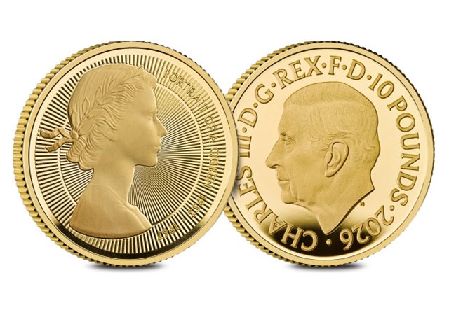 2025 UK Portraits Of A Queen Elizabeth II The First Effigy BU Silver Piedfort Gold £5 Product Images 13
