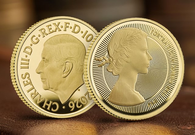 2025 UK Portraits Of A Queen Elizabeth II The First Effigy BU Silver Piedfort Gold £5 Product Images 15