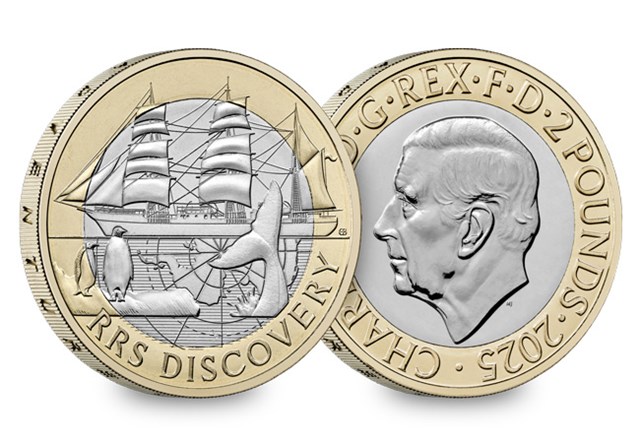 UK 2025 RRS Discovery £2 Coin Range Digital Assets CL 1