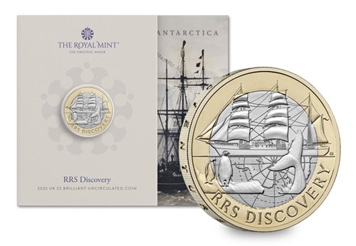 UK 2025 RRS Discovery £2 Coin Range Digital Assets CL 3