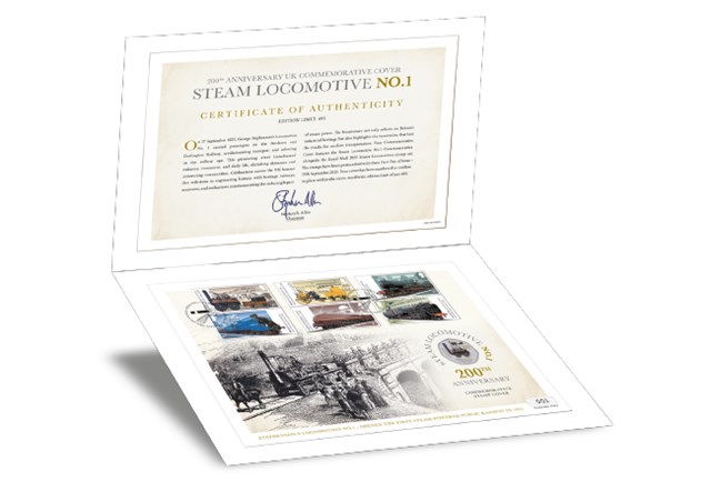 First Passenger Railway Heptagonal Stamp Cover Product Page Images (DY) 1