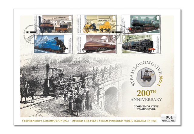 First Passenger Railway Heptagonal Stamp Cover Product Page Images (DY) 2