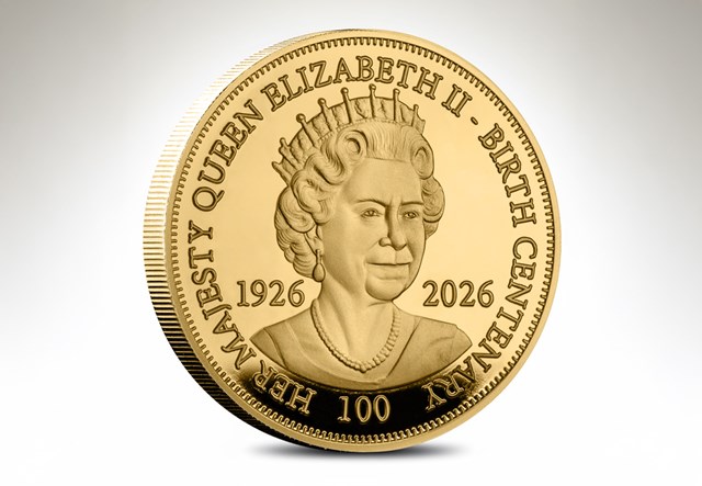 QEII Centenary Commemorative REV On White