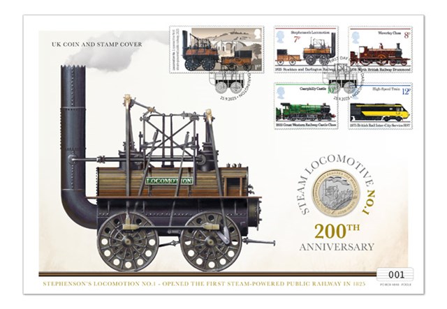 Steam Locomotive UK £2 Cover Product Images CL 1