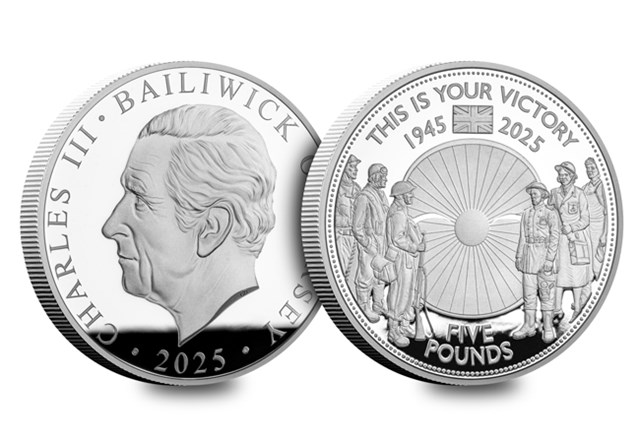 2025 RBL Poppy Silver Proof £5 Obv Rev