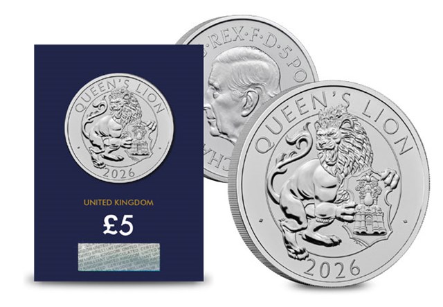 Change Checker 2026 Tudor Beasts Queens Lion BU £5 Launch Images DN 3