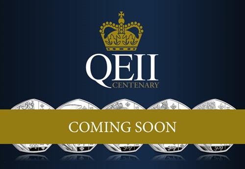 Titles Of QEII Centenary Premium 50Ps Range Images CL 5