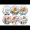 2025 Christmas Robin Silver Coloured 50P Set All Rev (With Obv)