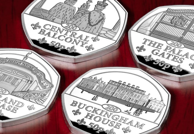 Buckingham Palace Silver 50P Set Lifestyle 02