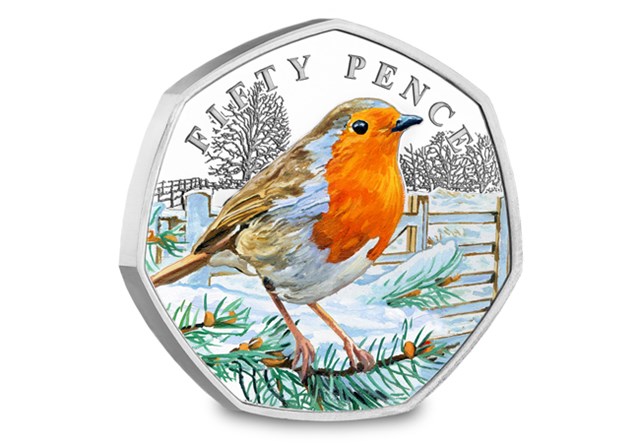 2025 Christmas Robin BU Colour 50P Set Gate REV