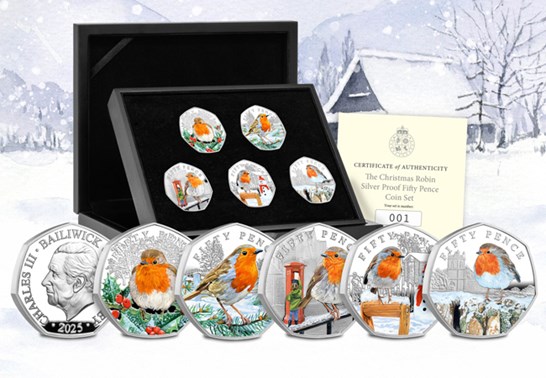 The Christmas Robin Silver Collection