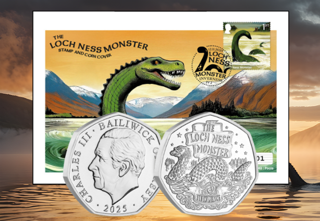 Loch Ness Monster 50P Coin Cover