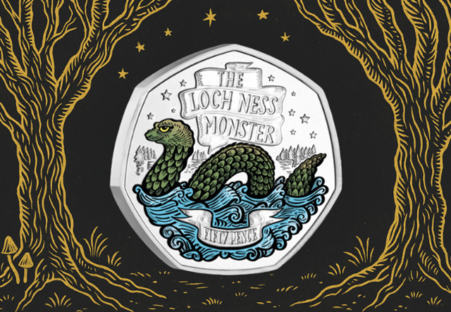2025 Jersey Loch Ness Monster BU Colour 50P