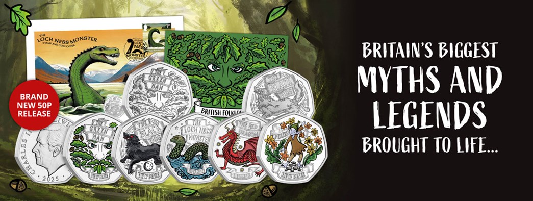 FIVE Myths and Legends Brought To Life on 50p Coins
