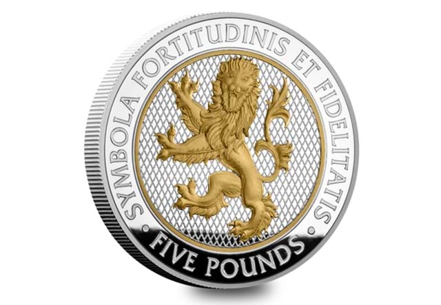 Heraldic Beasts Silver Single £5 Rev