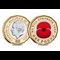 2025 Poppy BU Colour £1 Obv Rev