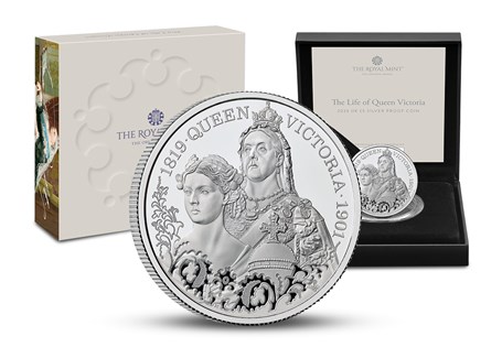 This UK 2026 dated £5 Silver Proof coin coin has been issued by The Royal Mint to mark 125 years since the death of Queen Victoria. Comes in official Royal Mint packaging.