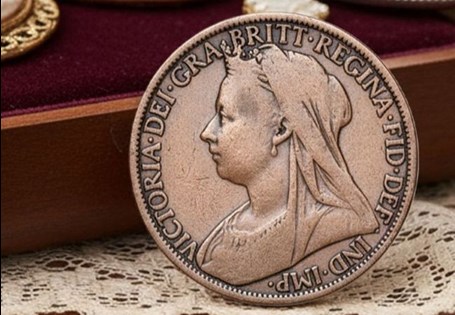 Your anniversary penny honours 125 years since the passing of Queen Victoria. An original Victorian 'old head' Penny used during the Victoria period.