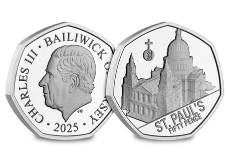 Discover the 2025 St Paul’s Cathedral Brilliant Uncirculated 50p Coin, celebrating one of London’s most iconic landmarks and its enduring legacy of resilience.