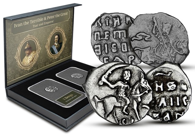 Russia (Tsardom) Box And Coinsjpg