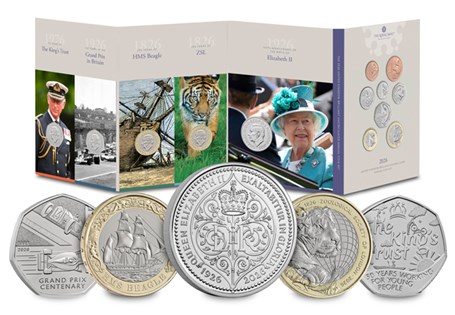 This 2026 Annual Coin Set BU Pack features 5 commemorative coins and 8 definitive coins issued in 2026. Each coin has been struck to a Brilliant Uncirculated standard.
