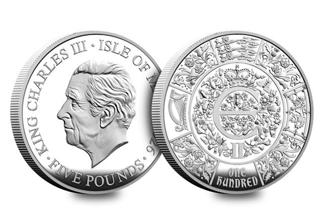 2026 QEII £5 Iom OBV REV Silver Proof