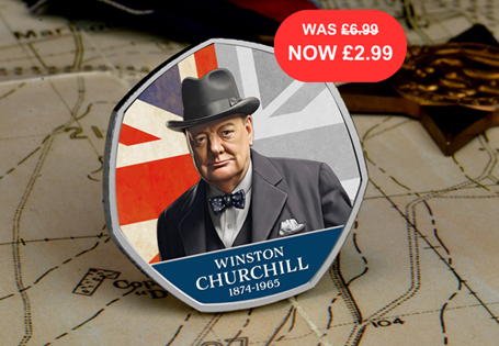 The Sir Winston Churchill Commemorative has been issued to
honour the legacy of history's greatest Briton.