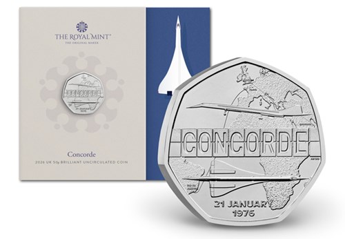 2026 UK Concorde 50P Images AT 2
