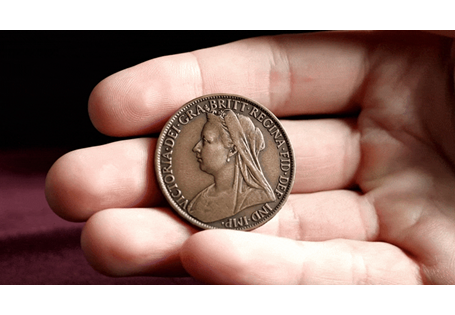 Your anniversary penny honours 125 years since the passing of Queen Victoria. An original Victorian 'old head' Penny used during the Victoria period.