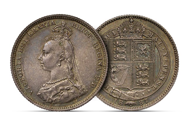 HME9 'Jubilee Head Shilling' QV The Faces Of QV Shilling OBVREV 650X450