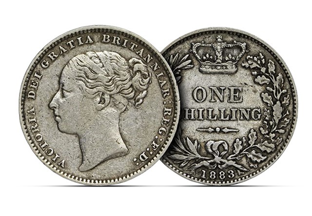 HME9 'Young Head Shilling' QV The Faces Of QV Shilling OBVREV 650X450