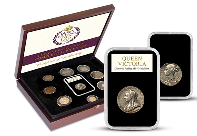 Queen Victoria 125Th Sovereign And Coinage Set In Box 650X450 (1)