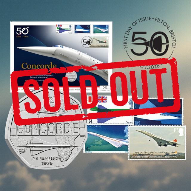 UK 2026 Concorde Coin And Stamp Cover SOLD OUT